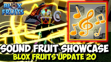 New Sound Fruit Showcase! | Blox Fruits Update 20 - YouTube