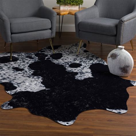 Buy Black And White Cow Hide Rug | Black White Cowhide Rug