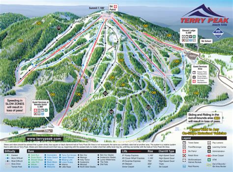 Terry Peak Ski Area Trail Map | OnTheSnow