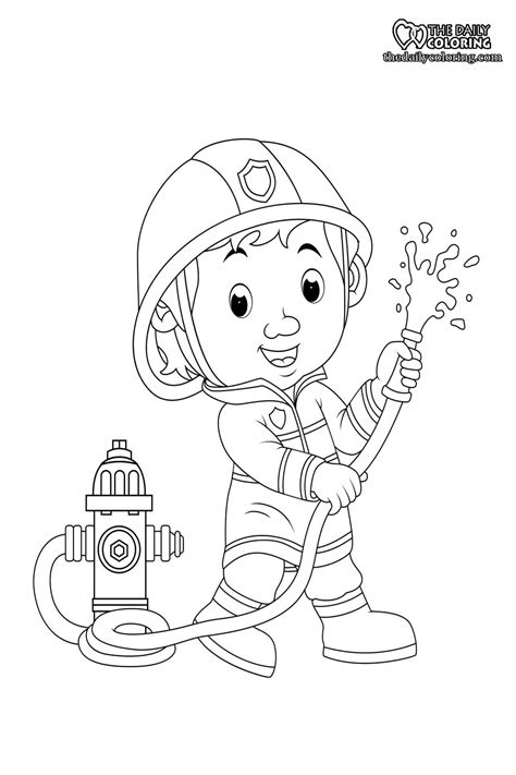 Firefighter Coloring Page | My XXX Hot Girl