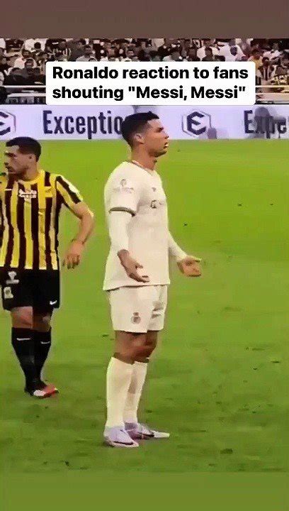 Ronaldo's reaction when fans shout Messi in the stadium : Discover the best videos Ti