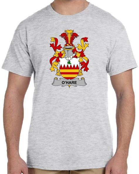 Hare or O'Hare Coat of Arms Family Crest T-Shirt Ash Gray | Etsy