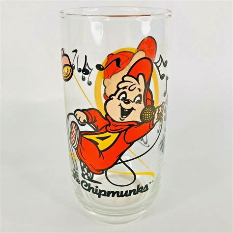 1985 Alvin and the Chipmunks Drinking Glass Tumbler Vintage - Etsy | Alvin and the chipmunks ...