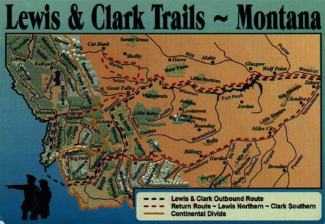 Lewis And Clark Route Map Montana - Bunnie Valentia