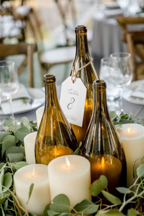 23 Wine Bottle Centerpieces — Homemade Wine Bottle Centerpiece Ideas