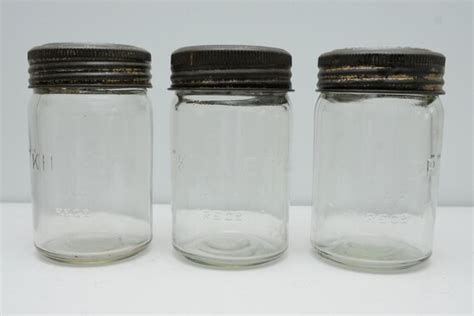 RESERVED Three Vintage Kilner Jars with Lids