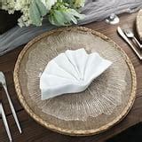 BalsaCircle 4 Natural 15 in Round Burlap Jute Placemats Braided Trim ...