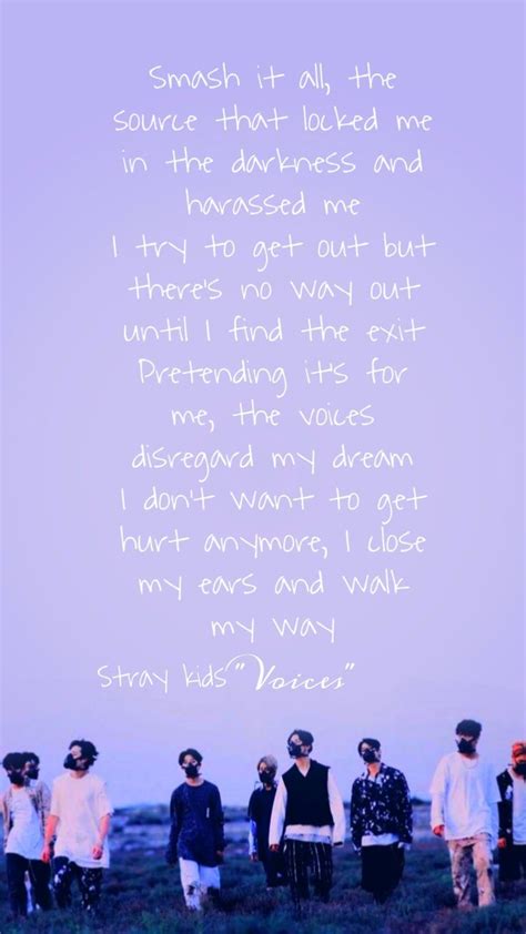 Skz"Voices"lyrics | Quotes for kids, Rap lyrics quotes, Lyric quotes