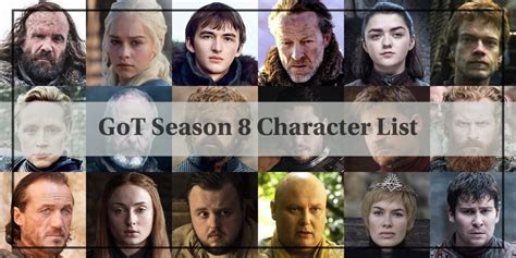 Who is Alive in Game of Thrones Season 8? Full List - Follow The Throne