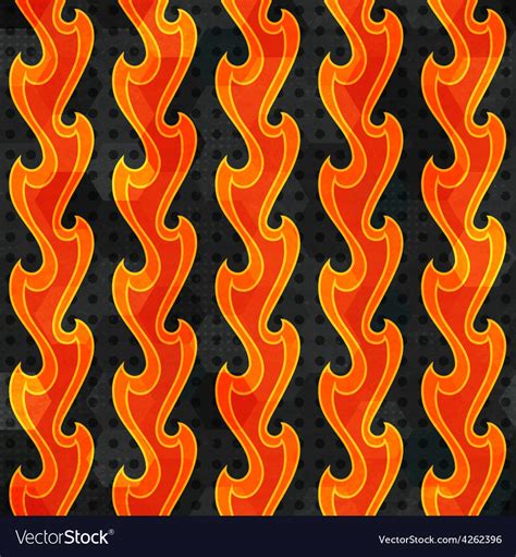 Abstract fire seamless Royalty Free Vector Image