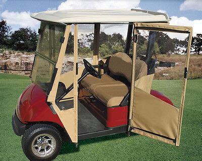 DOORWORKS EZGO RXV TOAST SUNBRELLA GOLF CART ENCLOSURE HINGED DOORS | eBay