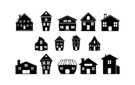 House Silhouette Vector Art, Icons, and Graphics for Free Download