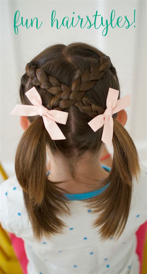 Very Easy Hair Styles for Girls: From Toddlers to School Age | Cool braid hairstyles, Girl hair ...