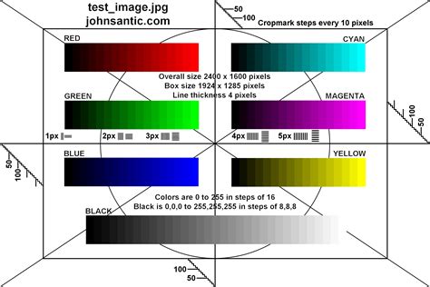 Monitor Color Test Pattern