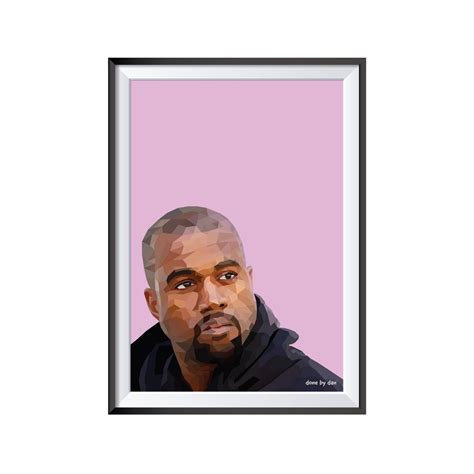 Kanye West Poster Yeezy Art Print Kanye Ye Hiphop - Etsy