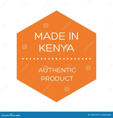 Made In Kenya Map Quality Original Stamp. Design Vector Art Seal Badge Illustration ...