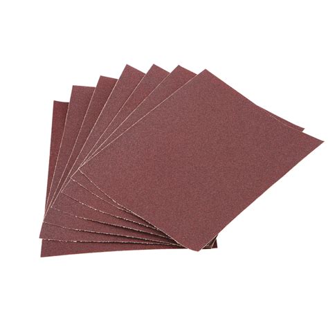 9 in. x 11 in. 50 Grit Garnet Sanding Sheets 7 Pk