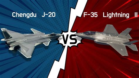 Chengdu J-20 vs F-35 Lightning II - Fighter Jets - YouTube