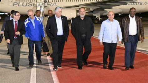 President Díaz-Canel in Cuba after finishing a tour of Middle East - Prensa Latina