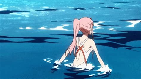 Zero Two Beach GIF - ZeroTwo Beach Swimming - Discover & Share GIFs