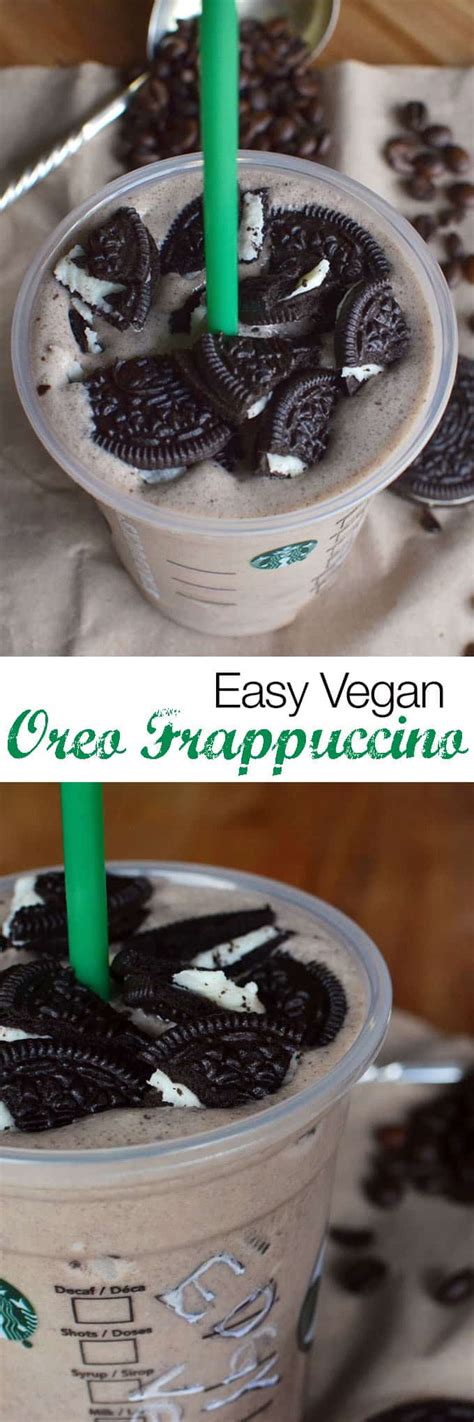 Oreo Frappuccino Starbucks Recipe - The Edgy Veg