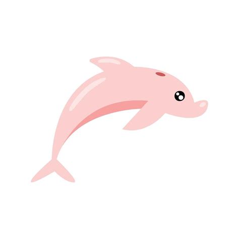 pink dolphin sealife animal 11453549 Vector Art at Vecteezy