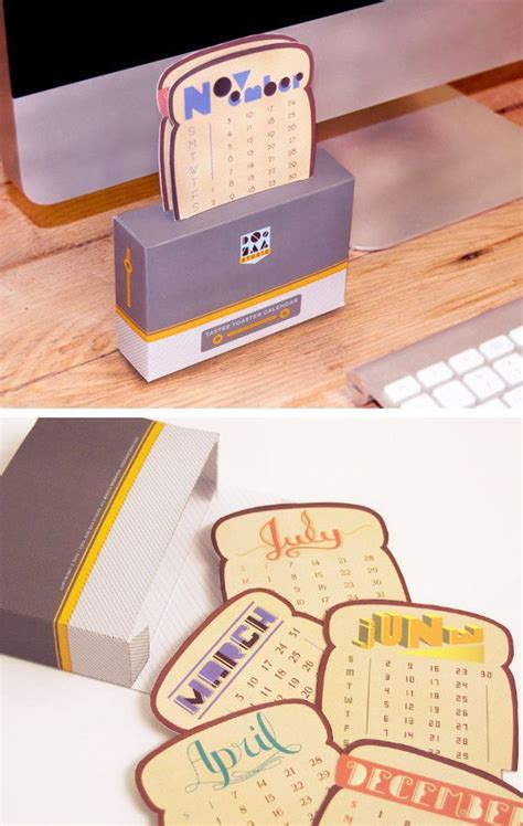 Toaster Calendar, $22 | Diy calendar, Creative calendar, Calender design