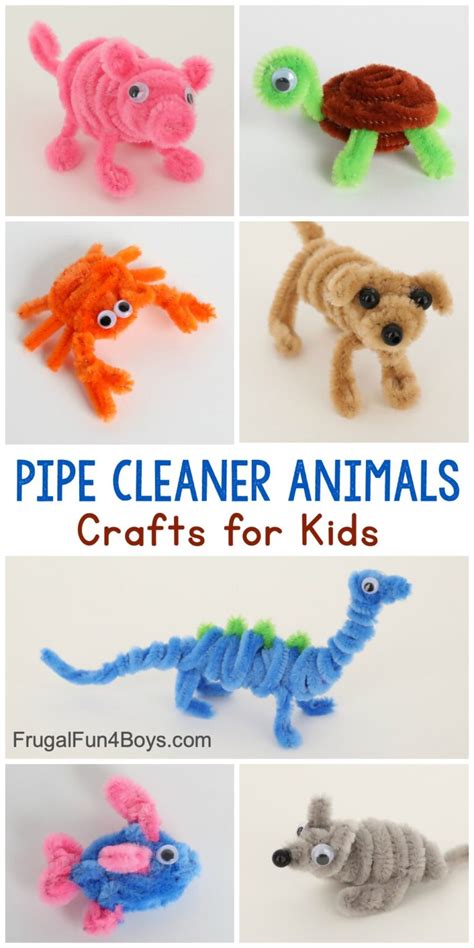 Adorable Pipe Cleaner Animals Craft for Kids - Frugal Fun For Boys and ...