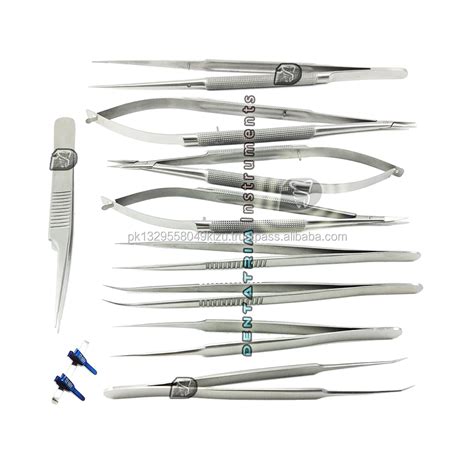 Microsurgery Instruments Set Plastic Surgery Instruments Micro Tweezers ...