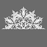 Amazon.com: Decorative Modern Floral Halves - Kitchen/Nursery Vinyl Wall Art Decal Sticker Decor ...