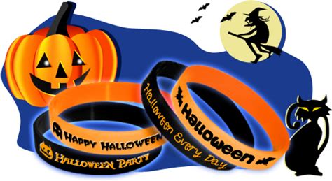 Halloween Wristbands - Halloween - (500x283) Png Clipart Download