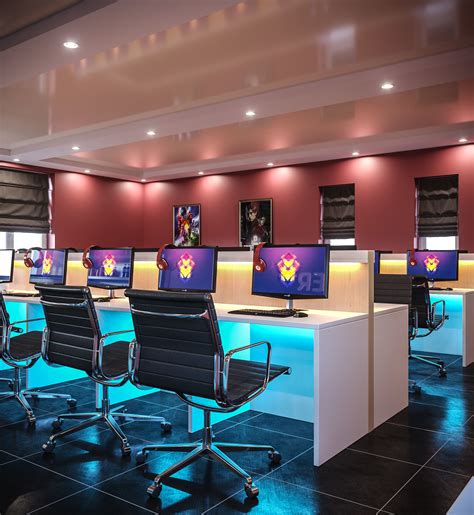 3D Interior Internet Cafes 01 | CGTrader