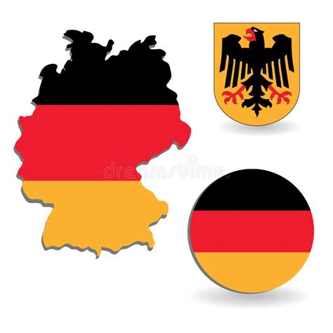 Germany map and flag stock vector. Illustration of german - 2627289