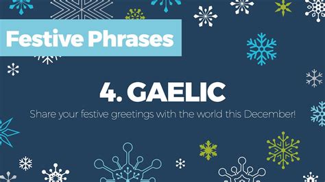 How to say "Merry Christmas" in Gaelic - Festive Phrases Advent ...