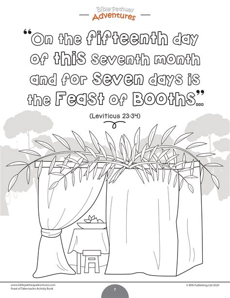 Feast of Tabernacles (Sukkot) Activity Book - Bible Pathway Adventures