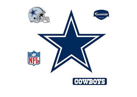 Dallas Cowboys Logo Wall Decal | Shop Fathead® for Dallas Cowboys Decor