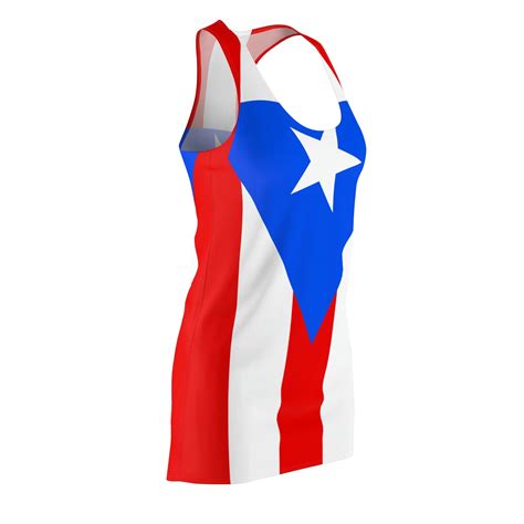 Puerto Rico Flag Dress Women's Cut & Sew Racerback Dress Multi Cultural ...