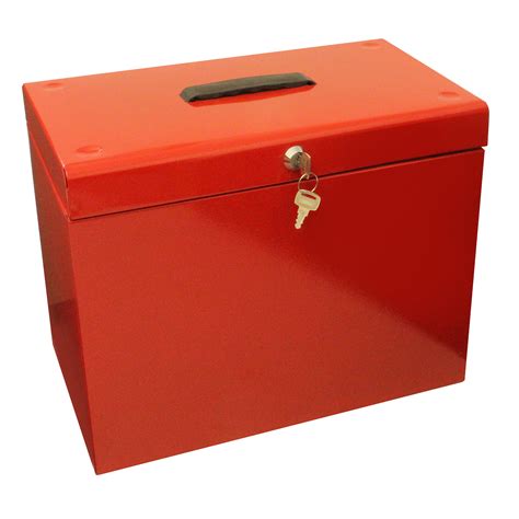 Red | Metal File Box with Files | Expert Verdict