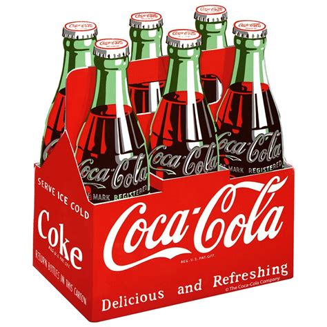 Coca-cola Classic Bottles 6 Pack 1950s Vinyl Sticker - Etsy