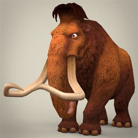 Ice Age Elephant Manfred 3D asset | CGTrader