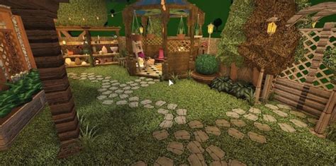 Roblox Welcome To Bloxburg Gardening | Garden design, Boho garden, Garden