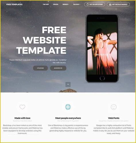 Free Online Website Templates Of 66 Free Responsive HTML5 Css3 Website ...