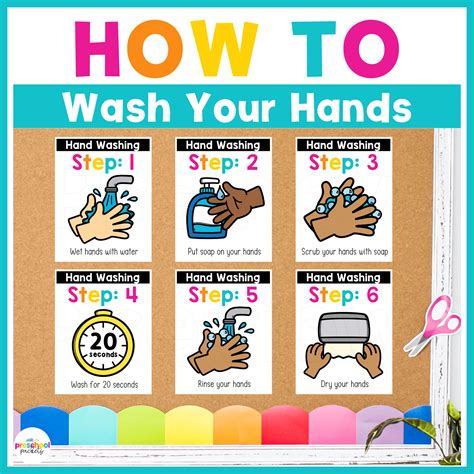 Hand Washing Poster For Preschoolers