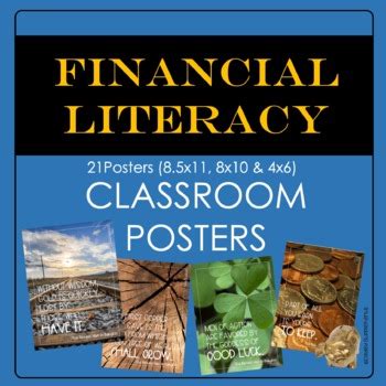 Financial Literacy Poster Set by Dayley Supplements | TpT