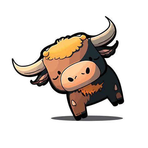 cute bull cartoon style 20901916 Vector Art at Vecteezy