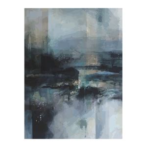 Moody Blue - Wall Art by Modern Prints | Abstract Art Sets Available Online