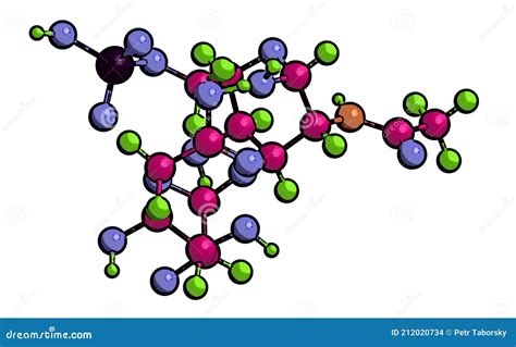 Molecular Structure of Chondroitin Sulfate,3D Rendering Stock ...