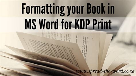 Kdp Formatting Template | TUTORE.ORG - Master of Documents