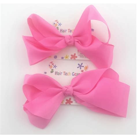 Large Pink Ribbon Hair Bow | Glamour Boutique