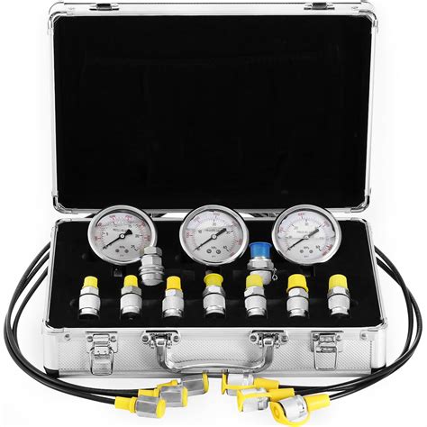 Portable Hydraulic Pressure Test Kit Hydraulic Equipment Tester Gauge ...